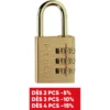 Cadenas Laiton à Combinaison Réglable Master Lock Aluminum 30mm