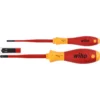 Tournevis VDE Wiha SoftFinish SlimFix Assortis 2 Pièces -TOOLSTATION Soldes 12382