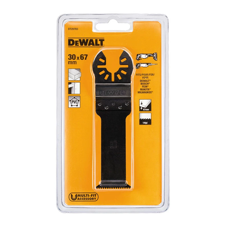 Lame Bim Pour Outil Multifonction Dewalt DT20703-QZ 30x67mm 6 Lame Bim Pour Outil Multifonction Dewalt DT20703-QZ 30x67mm – Image 4