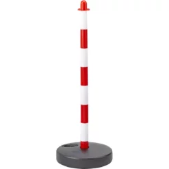 Potelet Plastique Mottez Blanc - Rouge