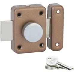 Verrou De Sûreté VSPM Vernis Bronze Thirard 21 X 35mm