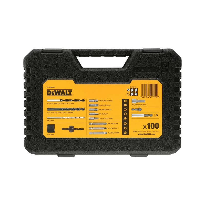 Coffret Perçage Et Vissage DeWalt 100 Pièces 5 Coffret Perçage Et Vissage DeWalt 100 Pièces – Image 3