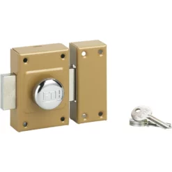 Verrou De Sûreté Etendard Thirard Bronze - 21 X 40mm