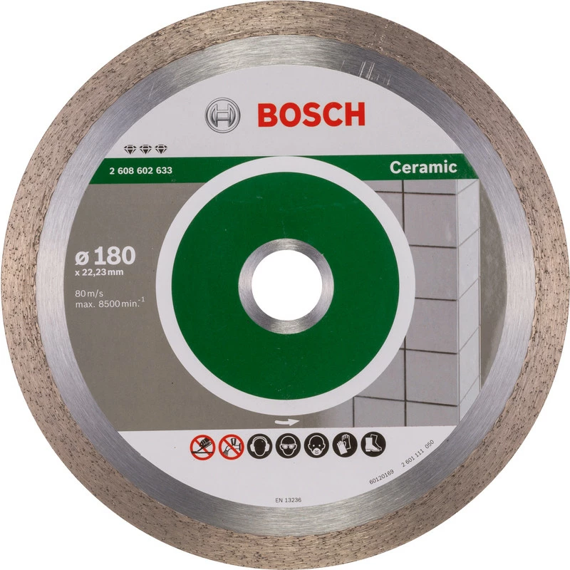 Disque Diamant Bosch Spécial Céramique Ø180 X22,2x2,2mm 3 Disque Diamant Bosch Spécial Céramique Ø180 X22,2x2,2mm