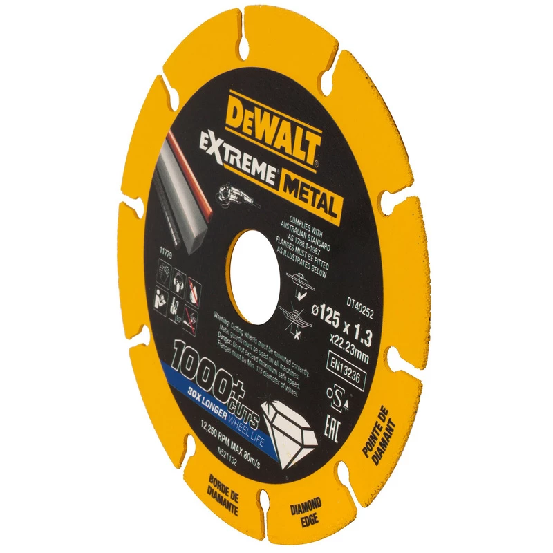 Disque Extrême Dewalt Métal Ø125x22,23x1,3mm 4 Disque Extrême Dewalt Métal Ø125x22,23x1,3mm – Image 2
