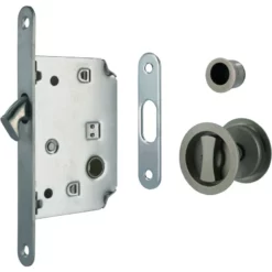 Serrure à Encastrer Pour Porte à Galandage Thirard Chromé Satin