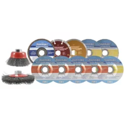 Silverline Lot De Disques à Meuler Et à Tronçonner Ø115 12 Pièces