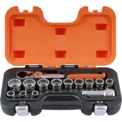 Coffret De Douilles à Lame Traversante Bahco 14 Pièces