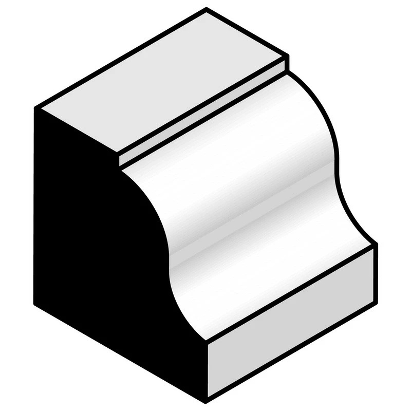 Fraise Pour Double Moulure 8mm 12,7x35x15mm 4 Fraise Pour Double Moulure 8mm 12,7x35x15mm – Image 2