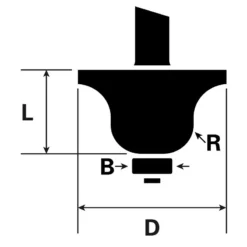 Fraise Pour Double Moulure 8mm 12,7x35x15mm 8 Fraise Pour Double Moulure 8mm 12,7x35x15mm -TOOLSTATION Soldes 59376 02