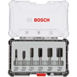 Coffret De Fraises à Rainurer Droit Bosch 6 Pièces