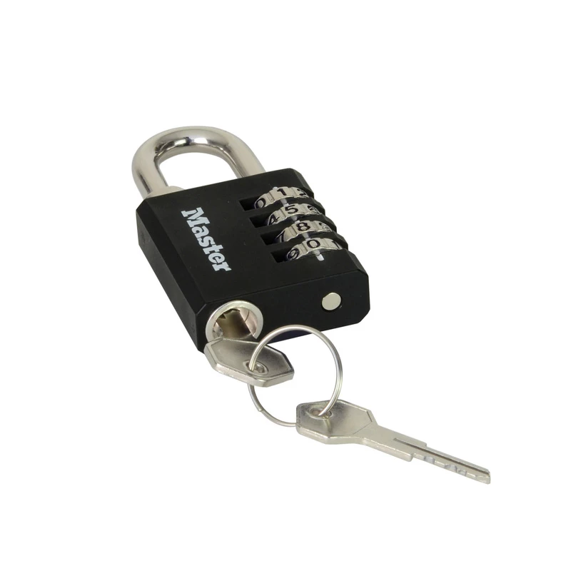 Cadenas à Combinaison Avec Clé De Secours Master Lock 40mm 3 Cadenas à Combinaison Avec Clé De Secours Master Lock 40mm