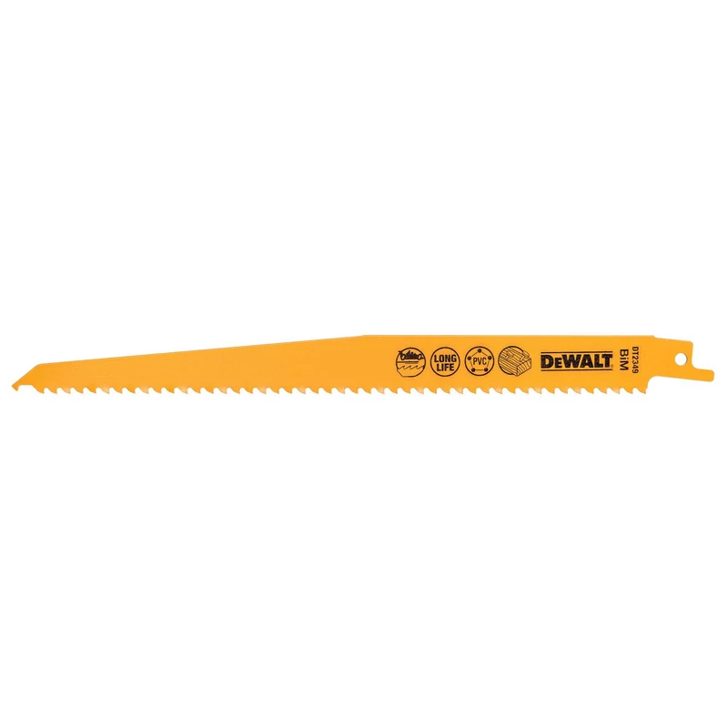 Lame De Scie Sabre Bois Dewalt BIM Plungepoint 228mm 3 Lame De Scie Sabre Bois Dewalt BIM Plungepoint 228mm