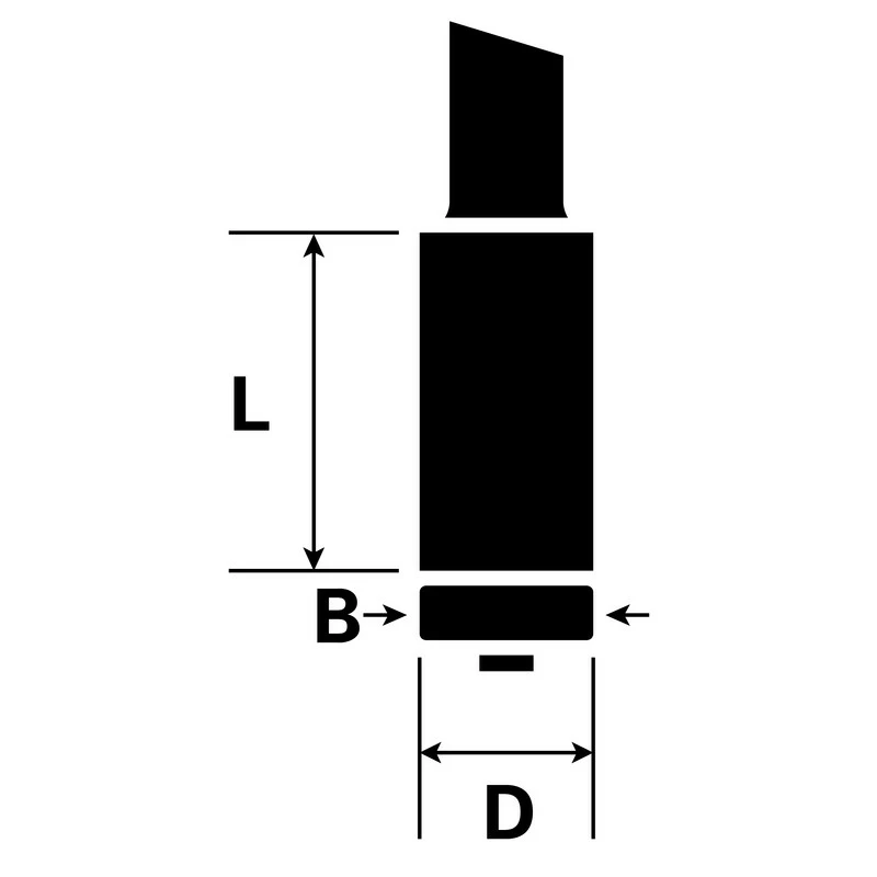 Fraise à Araser Bosch 8mm 12,7x25,4mm 6 Fraise à Araser Bosch 8mm 12,7x25,4mm – Image 4