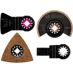 Lames Pour Carrelage Bosch Starlock Assorties 4 Pièces