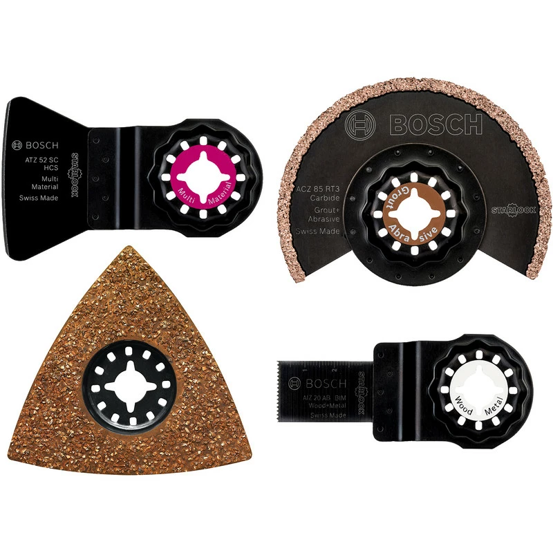Lames Pour Carrelage Bosch Starlock Assorties 4 Pièces 3 Lames Pour Carrelage Bosch Starlock Assorties 4 Pièces
